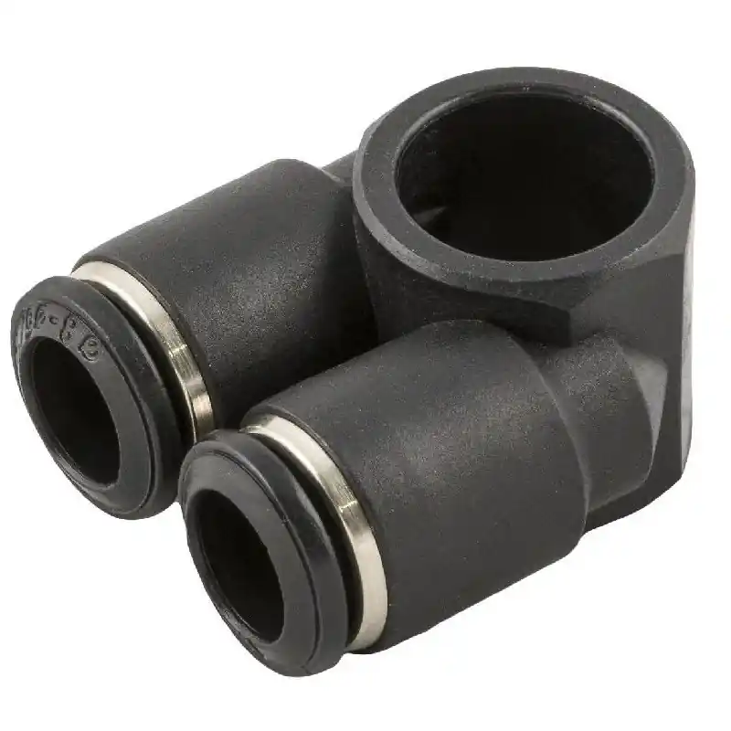 ANELLO A Y AUTOMATICO ORIENTABILE 1/8" PER TUBO 4mm - IN TECNOPOLIMERO
